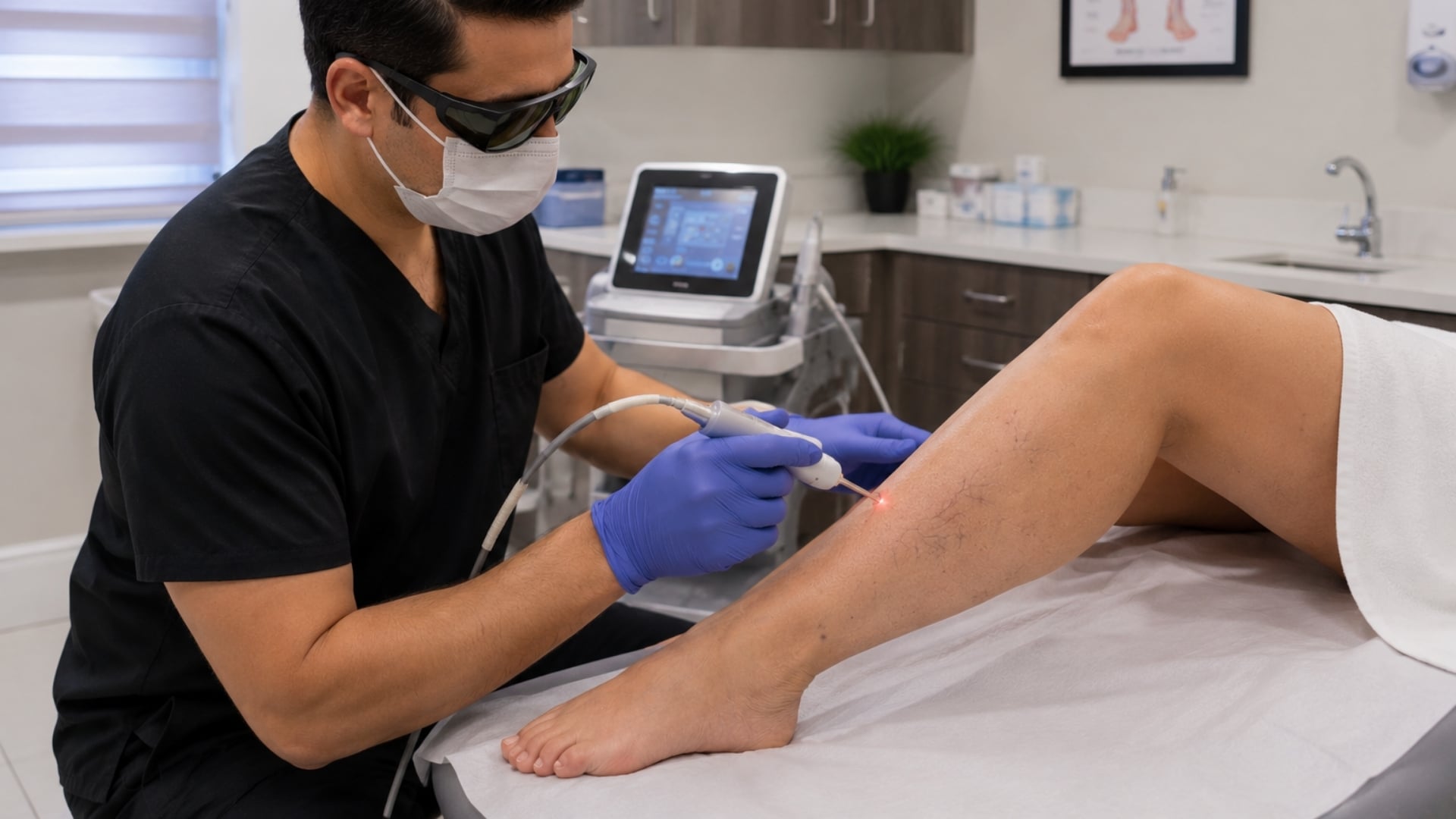 Laser vein removal