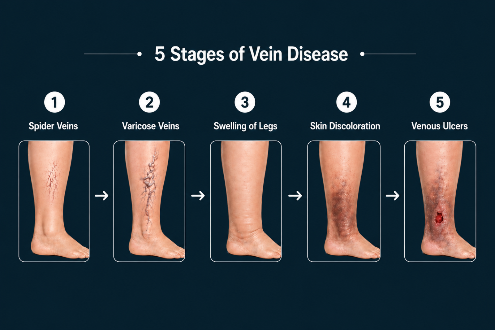 Vein Disease Stages