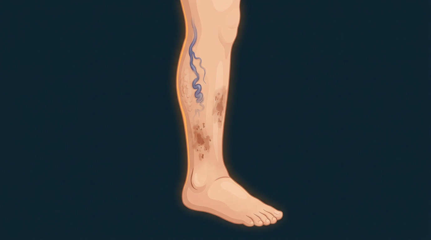 skin discoloration on legs